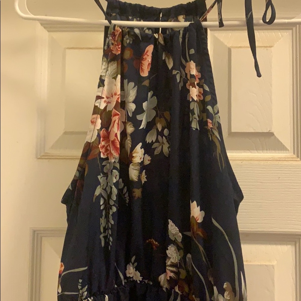 Halter top maxi dress